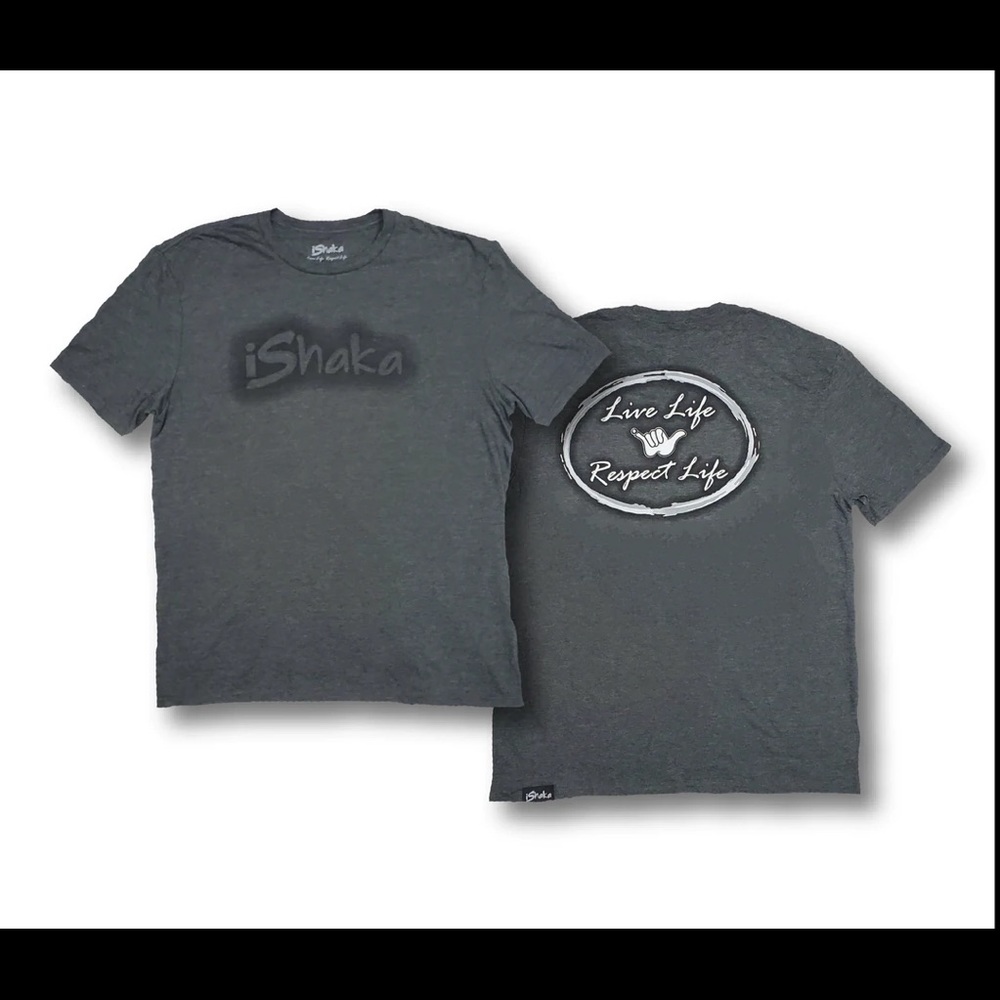 LIVE LIFE RESPECT LIFE T-SHIRT (GREY)